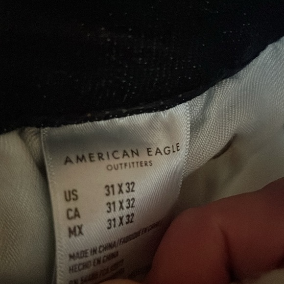 Men’s American Eagle AirFlex + Athletic Skinny Size 31 x 32 Dark Wash Jeans EUC - Picture 7 of 10